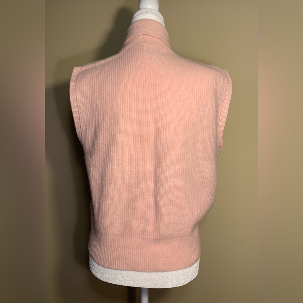 EUC Sweater Vest: Angora/Lambswool, Vintage 1980s, Dusty-Rose Pink - Picture 2 of 11